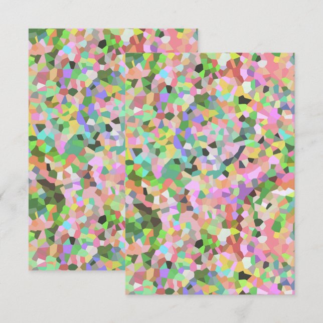 Abstract Garden Kalidoscope Card (Front/Back)