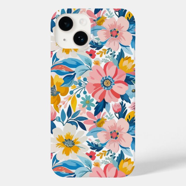 Abstract Garden Modern Floral Case-Mate iPhone Case (Back)