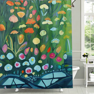 Abstract garden painting