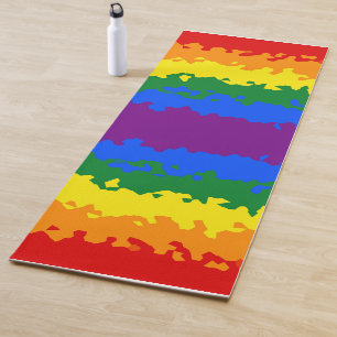 Abstract Gay Pride Flag    Yoga Mat