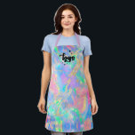 abstract gemstone inspired background apron<br><div class="desc">please note this is a printed product with no real holographic effect</div>