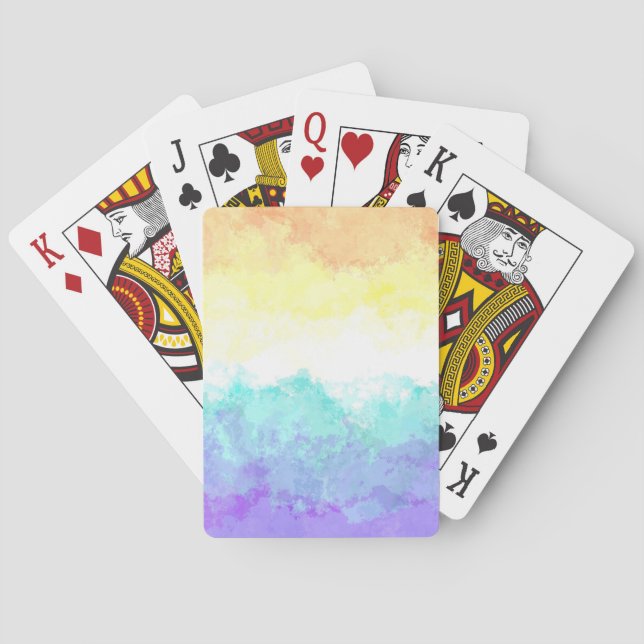 Abstract Genderfaun Pride Flag      Playing Cards (Back)