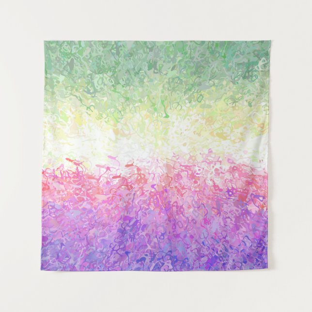 Abstract Genderfaun Pride Flag Tapestry (Front)