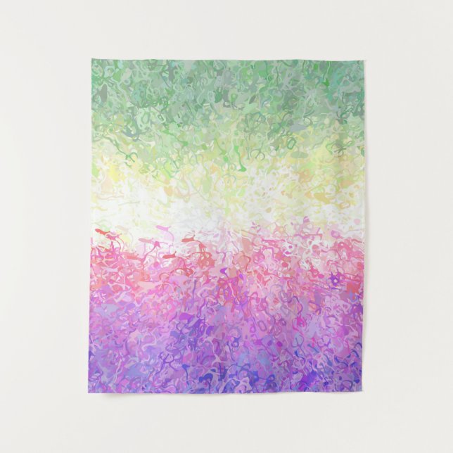 Abstract Genderfaun Pride Flag Tapestry (Front)