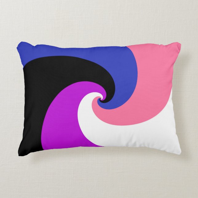 Abstract Genderfluid Pride Flag       Accent Pillow (Front)