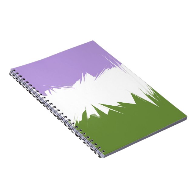 Abstract  Genderqueer Pride Flag      Notebook (Right Side)