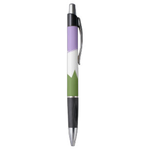 Abstract Genderqueer Pride Flag Pen