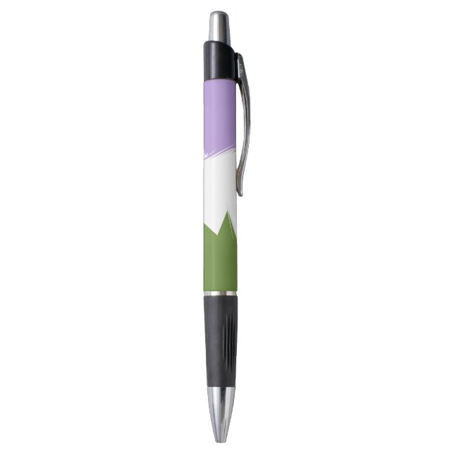 Abstract  Genderqueer Pride Flag      Pen (Bottom (Vertical))