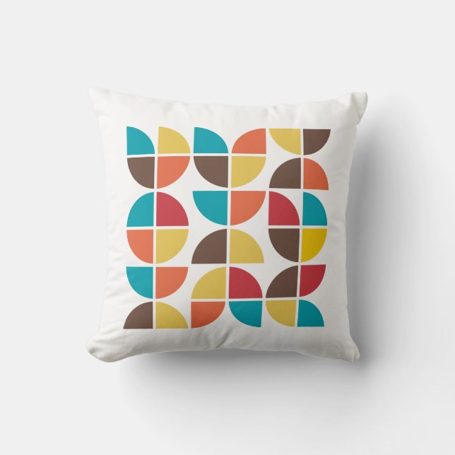 Abstract Geometric 110421v3 Throw Pillow (Front)