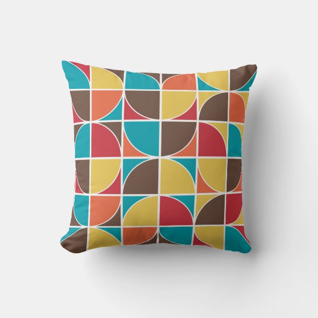 Abstract Geometric 110421v4 Throw Pillow (Front)