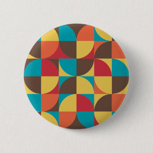 Abstract Geometric 110421v5 2 Inch Round Button