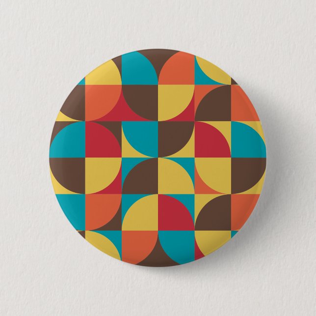 Abstract Geometric 110421v5 2 Inch Round Button (Front)
