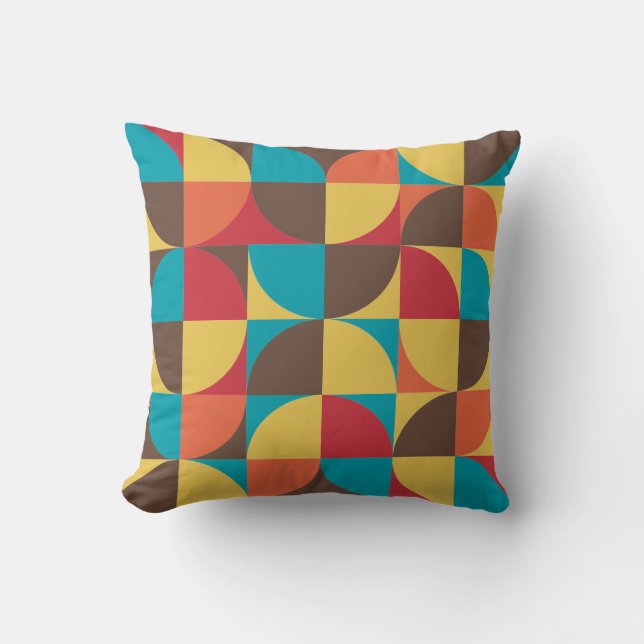 Abstract Geometric 110421v5 Throw Pillow (Front)