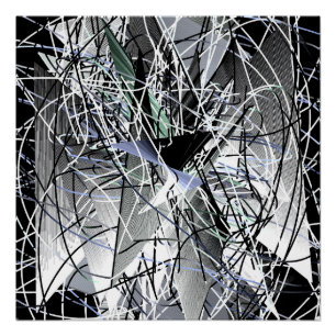 Abstract Geometric 3d Art Poster