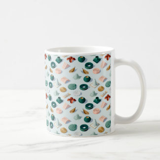 Abstract geometric and natural shapes coffee mug