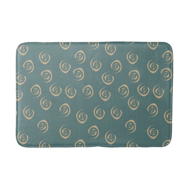 Abstract geometric art bath mat (Front)