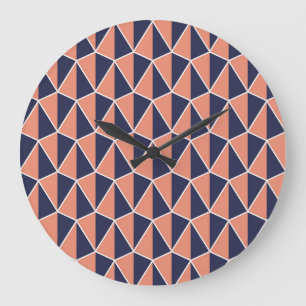 Abstract Geometric: Art Deco Seamless Large Clock