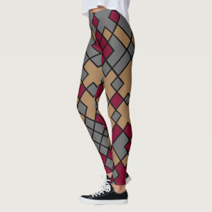 abstract geometric art leggings