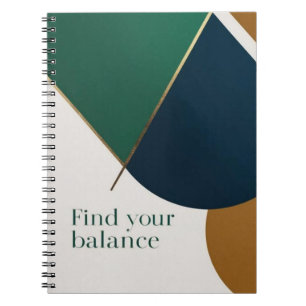 Abstract Geometric Art Modern notebook spiral