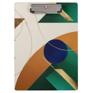 Abstract Geometric Art Modern poster minimalist Clipboard