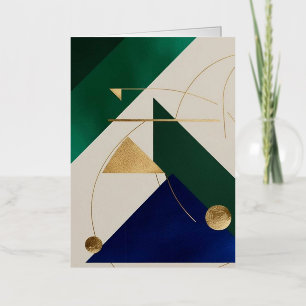 Abstract Geometric Art Modern poster minimalist  Foil Greeting Card