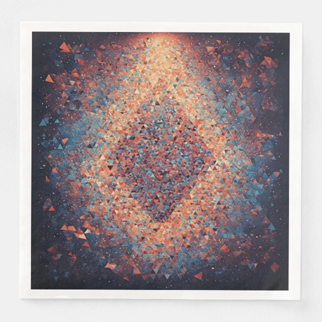 Abstract Geometric Art Print Napkin (Front)
