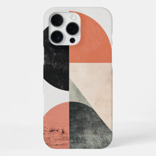 Abstract Geometric Art with Natural Textures iPhone 16 Pro Max Case