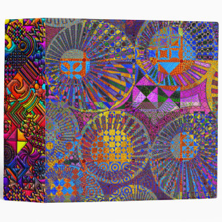 abstract geometric artwork binder