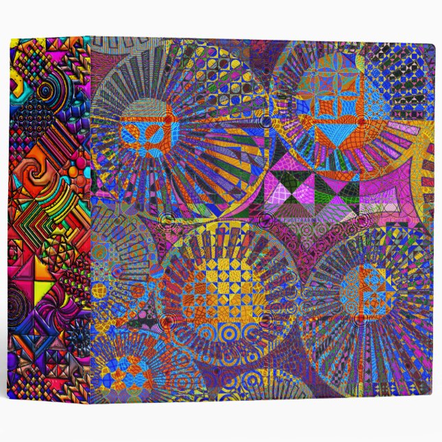 abstract geometric artwork binder (Front/Spine)