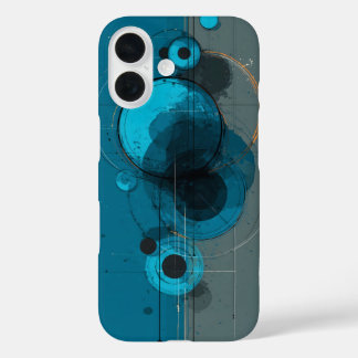 Abstract geometric artwork iPhone 16 case