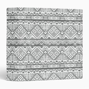 Abstract Geometric Aztec Pattern 2 Binder