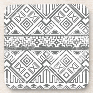 Abstract Geometric Aztec Pattern 2 Coaster