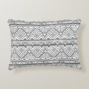 Abstract Geometric Aztec Pattern 2 Decorative Pillow