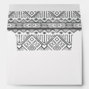 Abstract Geometric Aztec Pattern 2 Envelope