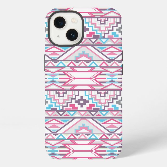 Abstract Geometric Aztec Pattern 3 iPhone Case (Back)