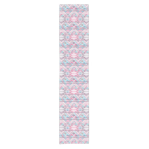 Abstract Geometric Aztec Pattern 3 Short Table Runner