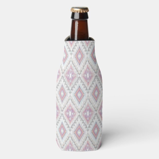 Abstract Geometric Aztec Pattern Bottle Cooler (Bottle Front)