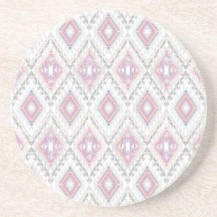 Abstract Geometric Aztec Pattern Coaster