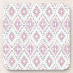 Abstract Geometric Aztec Pattern Coaster