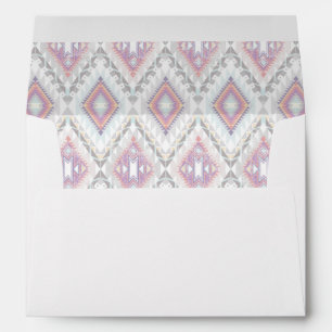 Abstract Geometric Aztec Pattern Envelope