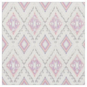 Abstract Geometric Aztec Pattern Fabric