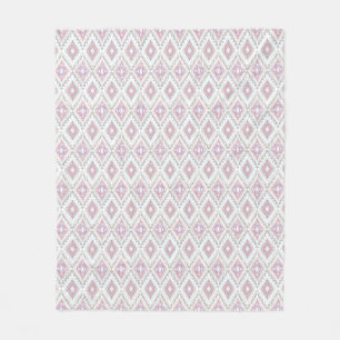 Abstract Geometric Aztec Pattern Fleece Blanket