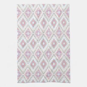 Abstract Geometric Aztec Pattern Kitchen Towel
