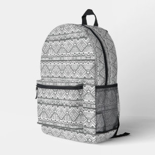 Abstract Geometric Aztec Pattern Printed Backpack