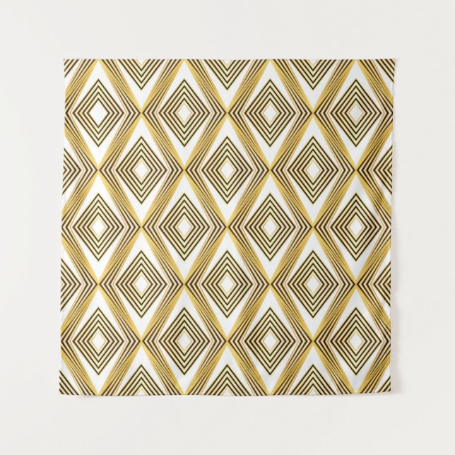 Abstract Geometric Background Art Deco Tapestry (Front)
