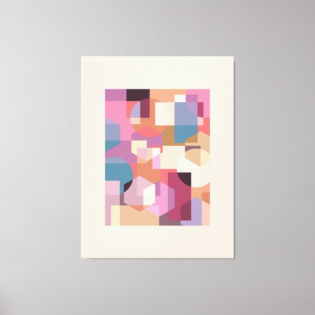  Abstract geometric background Canvas Print (Front)