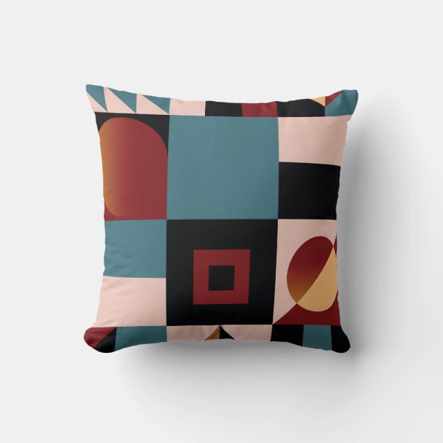 Abstract,geometric background,colorful,spectrum. S Throw Pillow (Front)