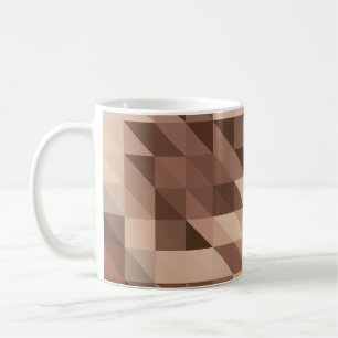 Abstract geometric background looks like stylized coffee mug