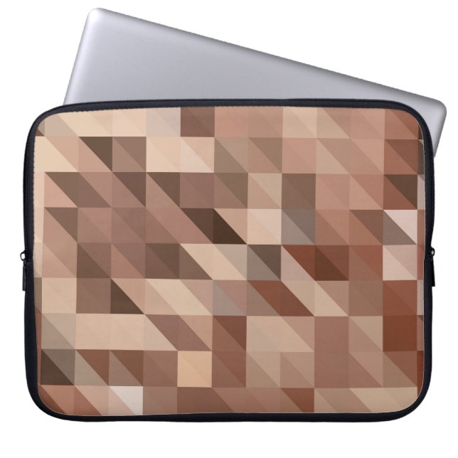 Abstract geometric background looks like stylized  laptop sleeve (Front)