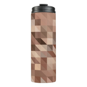 Abstract geometric background looks like stylized thermal tumbler